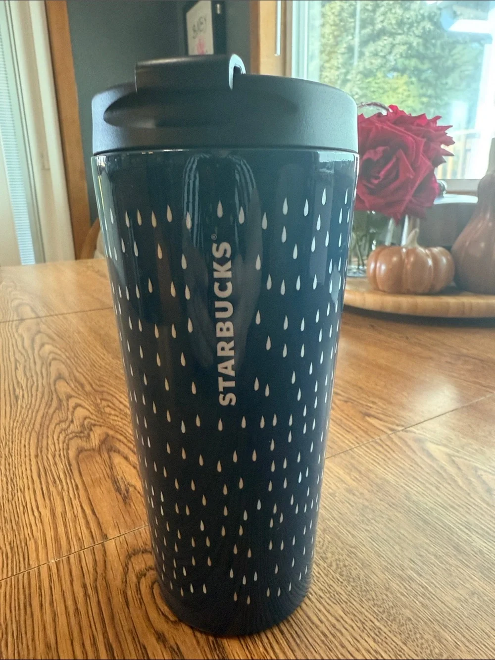 Starbucks 2014 Umbrella Raindrop Stainless Steel Tumbler